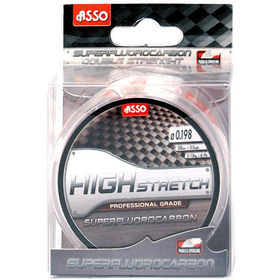 Леска ASSO Fluorocarbon High Stretch 50м 0.134мм