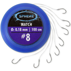 Крючки с поводками Browning Sphere Match №14 (1м)