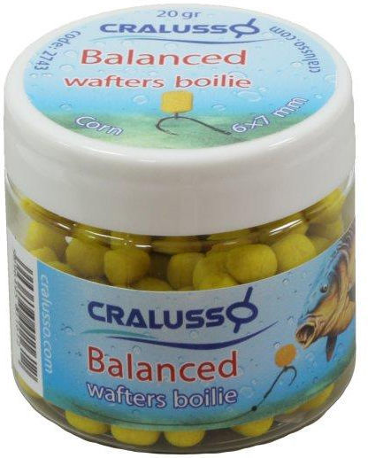 Бойлы Cralusso Balanced Wafters Boilie 6х7мм (20г) Corn