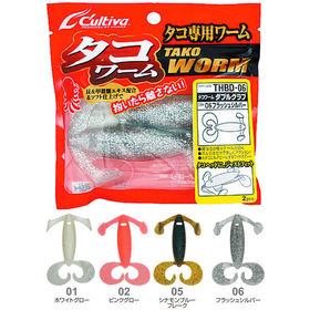 Силиконовая приманка Cultiva Tako Worm Double Grub 01