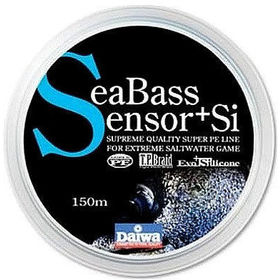 Леска плетеная Daiwa Seabass Sensor+Si #1 150м 0.165мм (голубая)