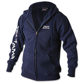 Толстовка на молнии с капюшоном Daiwa Team Zipper Hooded Top Navy