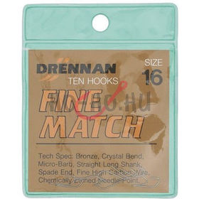Крючок Drennan Fine Match #22 (упаковка - 10 шт)
