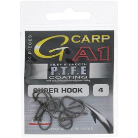 Крючок Gamakatsu A1 G-Carp Teflon Super Hook №1 (упаковка - 10шт)