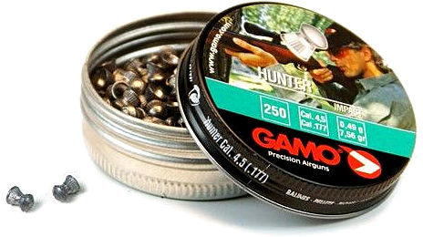 Пули пневматические Gamo Hunter 4,5 мм 0,49 грамма (250 шт.)