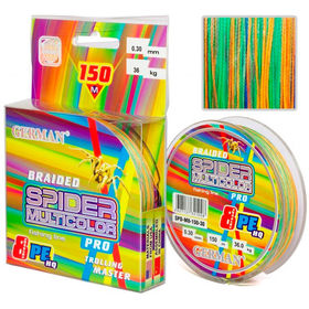 Леска German Spider Multicolor x8 150м 0.10мм