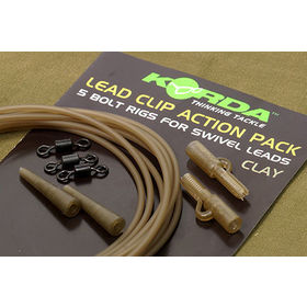 Клипса на трубке Korda Lead Clip Action Pack Clay