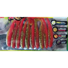 Силиконовая приманка LureMax Slim Shad 2 (5 см) LSSLS2-029 Crazy Watermelon (упаковка - 10 шт)