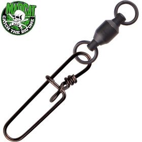 Вертлюг с застежкой MADCAT BB POWER Swivel+SECU Snap - 3 шт., 90 кг.