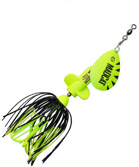 Блесна Madcat A-Static Screaming Spinner Treble Hook (65 г) Fluo Yellow UV