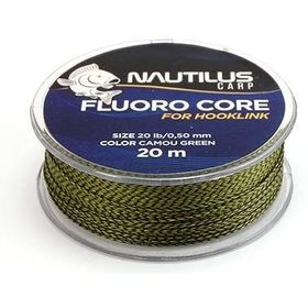 Поводковый материал Nautilus Fluoro Core 20м (20lb) Camou Green