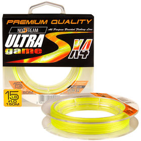 Леска плетеная Norstream Ultra Game 4x Fluo Yellow #1.2 150м 0.16мм