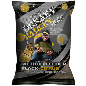 Прикормка Dunaev-Fadeev Method Feeder Black Citrus (1кг)