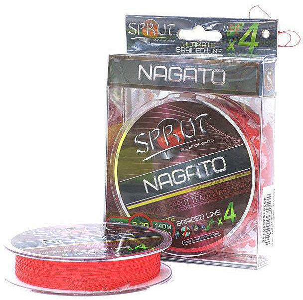 Шнур Sprut Nagato Hard Ultimate Braided Line 140м (0.12мм) красная
