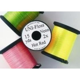 Нить шелк.плоск.UNI Floss Neon 80yds.Hot Pink