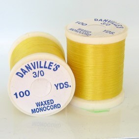 Нить монтаж.UNI 3/0 100yds.Yellow waxed