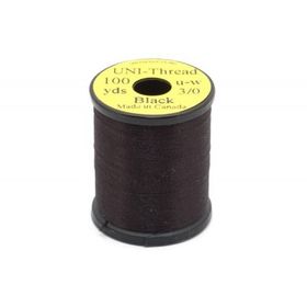 Нить монтаж.UNI 3/0 100yds.Black waxed