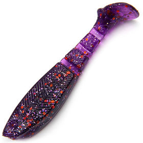 Виброхвост Yaman Light-Flake 4inch (10.16см) 08-Violet (упаковка - 4шт)