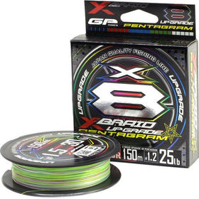 Шнур YGK X-Braid Upgrade X8 Pentagram Multicolor #1.5 150м 0.205мм