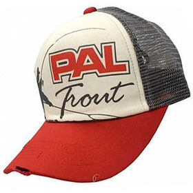 Бейсболка Zetrix PAL Trout Cap PTC-1701 Red Beak/Gray Mesh