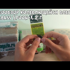 Видеообзор колеблющейся блесны Megabass Spoon-X 2 г. по заказу с Fmagazin